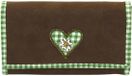 Friedrich23 Dames 13004-7 Portemonnee Suède Bruin/Groen