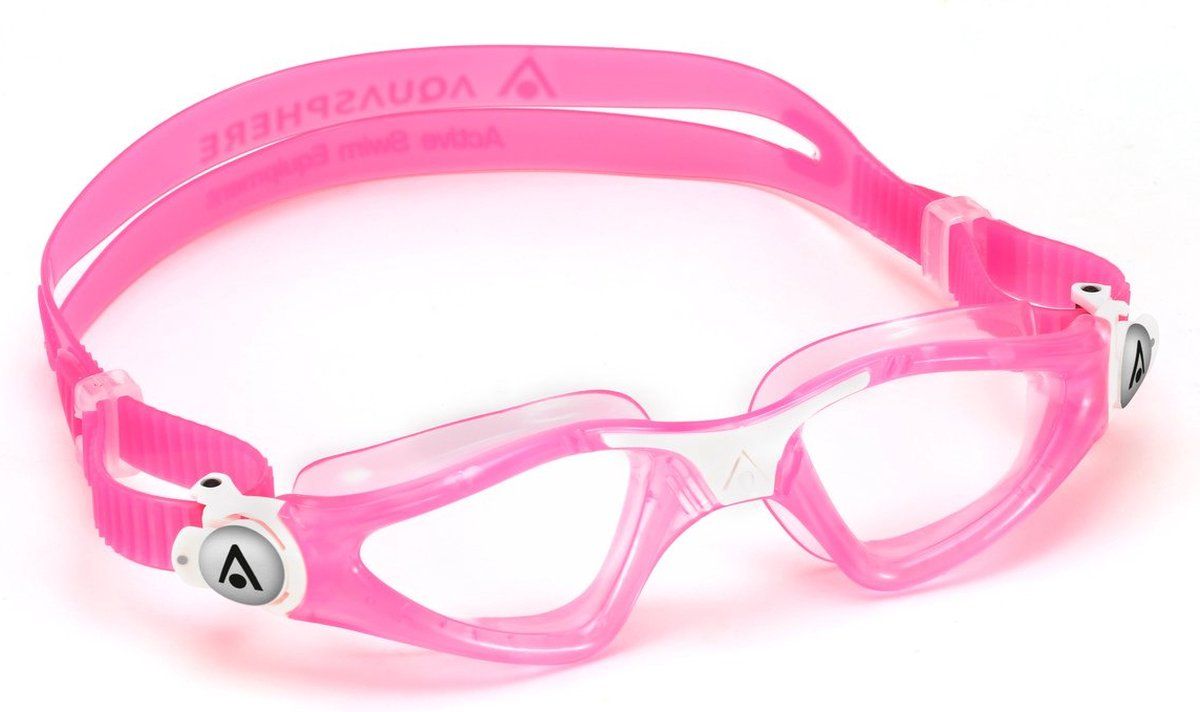 Aquasphere Kayenne Junior Zwembril - Kinderen - Clear Lens - Roze/Wit