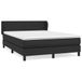 vidaXL Boxspringbed met matras, kunstleer, zwart, 140x200 cm