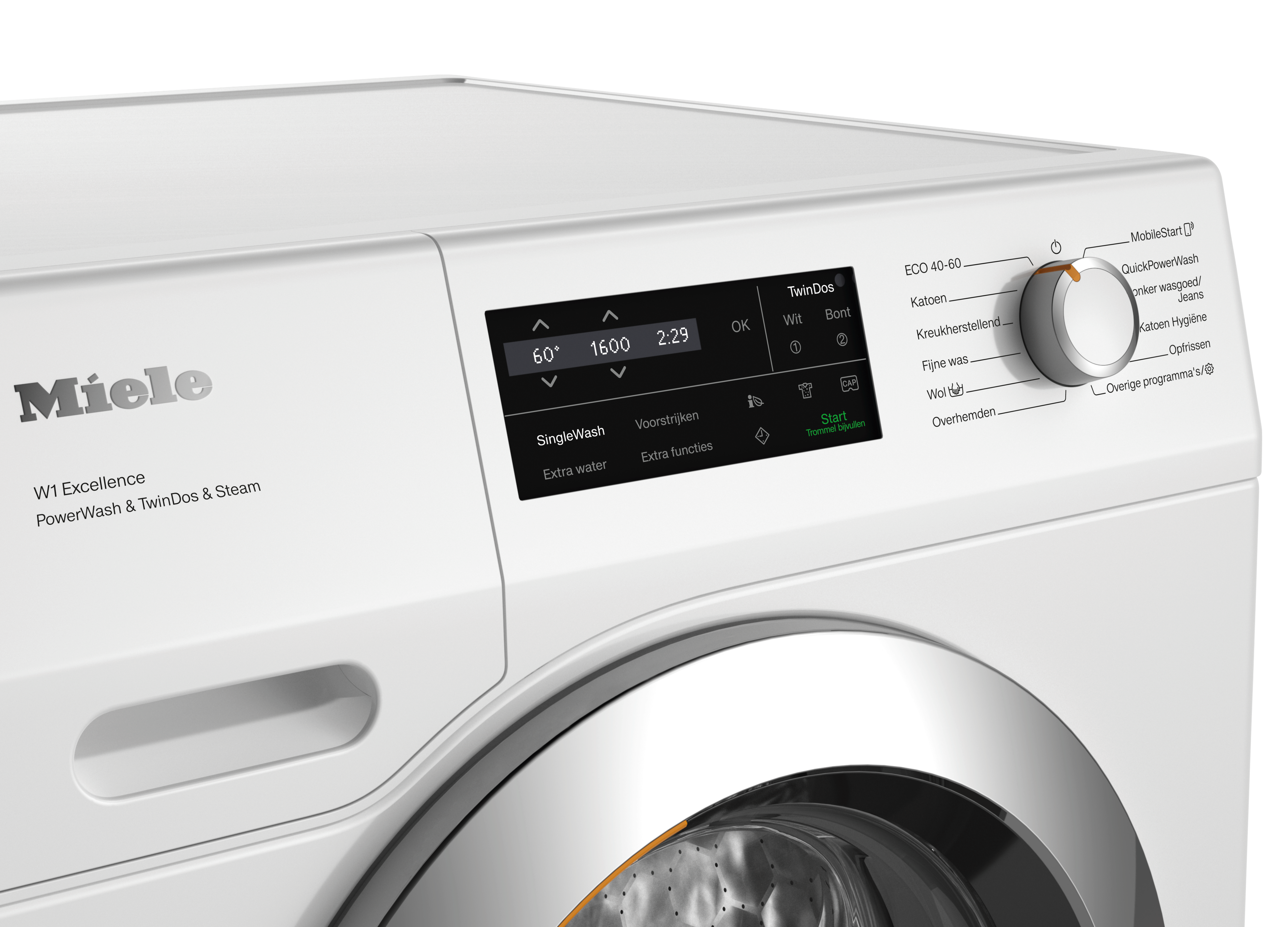 Miele WEJ895 WPS - Wasmachine - 9 kg - 1600 RPM - Wit
