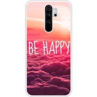 Redmi Note 8 Pro Be Happy nuage bedrukt siliconen hoesje