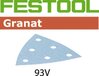Festool Granat STF V93/6 - 93mm Delta Sanding Sheets - 180 Grit - 100 Pack