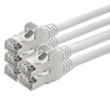 1aTTack.de 5x 5m Cat5 SFTP netwerkkabel 2x RJ45 wit