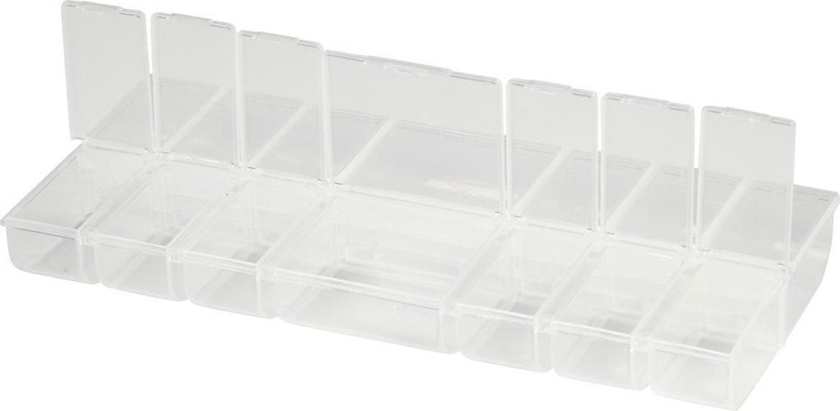Creotime Opbergdoos - 24 x 11 cm - Transparant