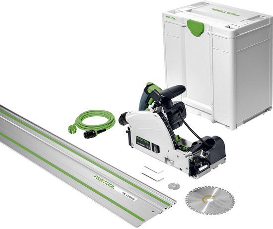 Festool TSV 60 KEBQ-Plus-FS Invalcirkelzaagmachine - 168mm - 60mm - 230V - Incl. Geleiderails - 577743