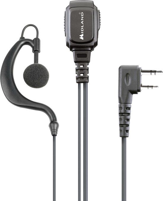 Midland MA 21-LK PRO Hoofdtelefoon Zwart