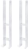 GAH-Alberts Alberts 213145 H-paalhouder | thermisch verzinkt | vrije breedte 71 - 161 mm | totale hoogte 600 - 800 mm | materiaaldikte 4 - 8 mm | set van 2