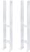 GAH-Alberts Alberts 213145 H-paalhouder | thermisch verzinkt | vrije breedte 71 - 161 mm | totale hoogte 600 - 800 mm | materiaaldikte 4 - 8 mm | set van 2