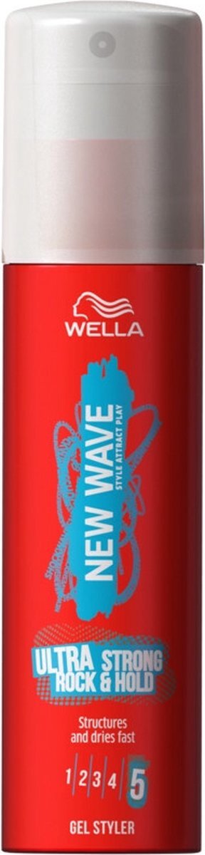 Wella New Wave Ultra Strong Rock & Hold Gel Styler