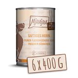 MjAMjAM - Premium natvoer voor honden - sappige pure kip, pak van 6 (6 x 400 g), graanvrij met extra vlees