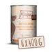 MjAMjAM - Premium natvoer voor honden - sappige pure kip, pak van 6 (6 x 400 g), graanvrij met extra vlees