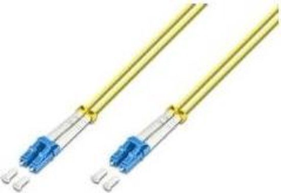 Lightwin LDP-09 LC-LC 15.0 Glasvezel kabel 15 m Geel