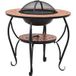 Table de foyer mosaïque terre cuite 68 cm céramique