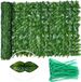 Ibenzoa® Klimop Privacy Scherm Uitbreidbaar voor Binnen- en Buitendecoratie, 50 x 300 cm
