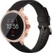 Strap-it Fossil Gen 5e - 42mm bracelet en cuir - noir