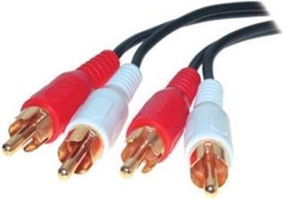 Shiverpeaks BASIC-S - Audiokabel - composiet audio - RCA male naar RCA male - 50 cm - beschermd - zwart