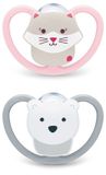 Nuk Fopspeen Baby Siliconen 6-18 maanden Cat PolarBear Meerkleurig