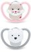 Nuk Fopspeen Baby Siliconen 6-18 maanden Cat PolarBear Meerkleurig
