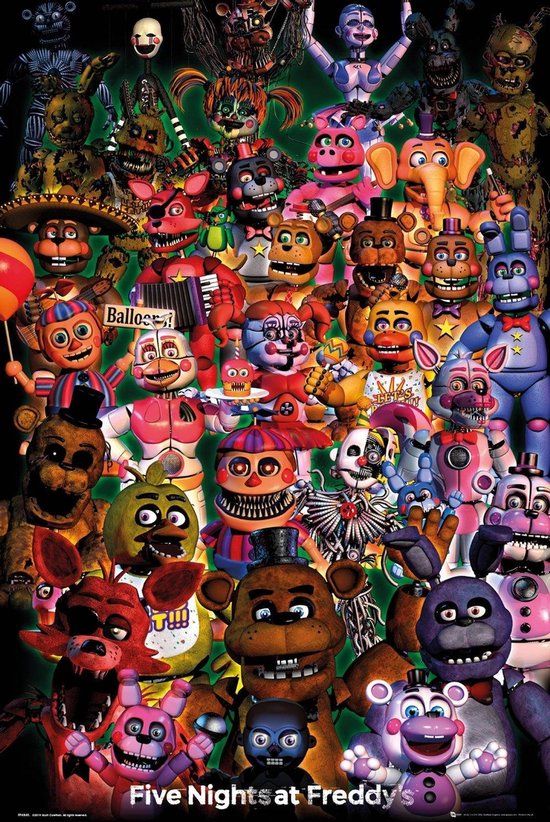 Close GBeye Five Nights at Freddy's Ultimate Group Poster - 61x91.5cm