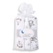 Amazon - Set van 3 chiffon - 100% katoen, grijs