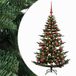 vidaXL Kunstkerstboom met kerstbal 150 cm 150 LED's Warmwit PE & PVC