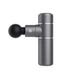 Hi5 Bruning Mini trilmassageapparaat, diep weefsel, massagepistool, massage-pistool voor afvallen na sport, nek, schouders, rug, ontspannen, rustig gebruik, 4 massagekoppen-grijs