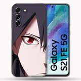 Beschermhoes Samsung Galaxy S21 FE / S21FE Manga Naruto Sasuke Gezicht Beschermhoes