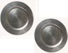 G. Wurm Assiette - Set de 2x pièces - argent - D33 cm - rond - plastique