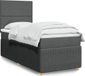 Maison Exclusive - Boxspringbed met matras, **dark grey**, 90x190 cm, **textile**