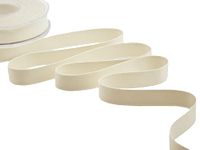 Furlanis - Dubbel satijn, lint voor decoraties, cadeaupakketten, gastgeschenken - ivoor, 15 mm x 20 m