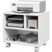 Meuble de rangement pour imprimante, 4 compartiments ouverts, 40 l x 30 l x 36 h cm, blanc