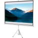 Écran de projection portable 100 pouces 4K HD, format 4:3 avec trépied pliable et hauteur réglable, grand angle 160°, pour cinéma maison, extérieur, bureau, blanc