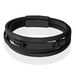 Mendes Multilayer Leren Armband voor Heren met Zwarte Coating - 23cm