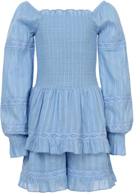 LOOXS 10sixteen Meisjes jurk - Maat 128 - Blauw