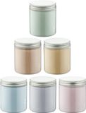 Claudius Cosmetics B.V. Scrubzout - 300 gram - set van 6 verschillende geuren - Aluminium Deksel - Opium, Lavendel, Rozen, Amandel, Vanille en Eucalyptus - Hydraterende Lichaamsscrub - Cadeau