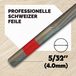 Oregon Ronde kettingzaagvijlen, 12 x 4,0 mm (5/32 inch), kettingslijpgereedschap, handmatige kettingzaagslijper, dubbelgesneden bladvijlen, premium kwaliteit puntenslijper bestandspakket (rood)