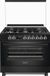 Wiggo WO-E969R(BB) Serie 9 Gasfornuis - 6 Kookzones - Zwart