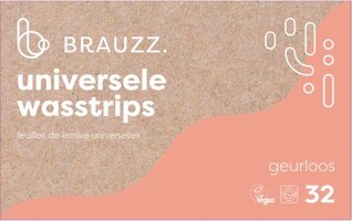 Brauzz Wasstrips Geurloos - Wasmiddeldoekjes (32 wasbeurten)