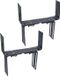 Geli Verstelbare muurbeugels - 3x - metaal - balkon haken - 12 t/m 23,5 cm - antraciet