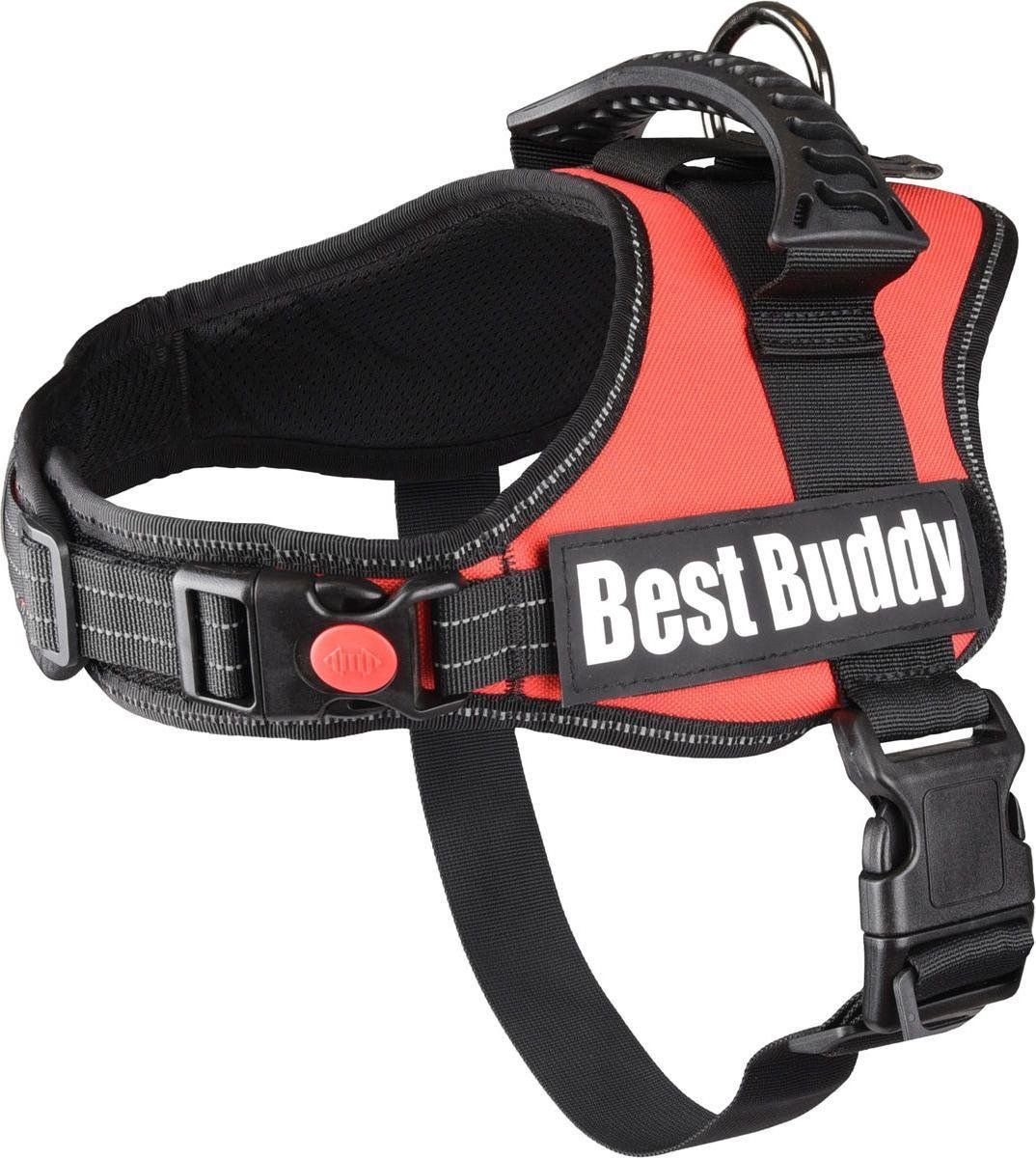 FLAMINGO Hondentuig Best Buddy Pluto Rood - Rood - 60 - 80 cm x 38 mm