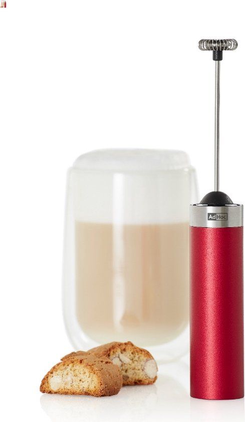 AdHoc Rapid Melkopschuimer - Handmatig - Rood