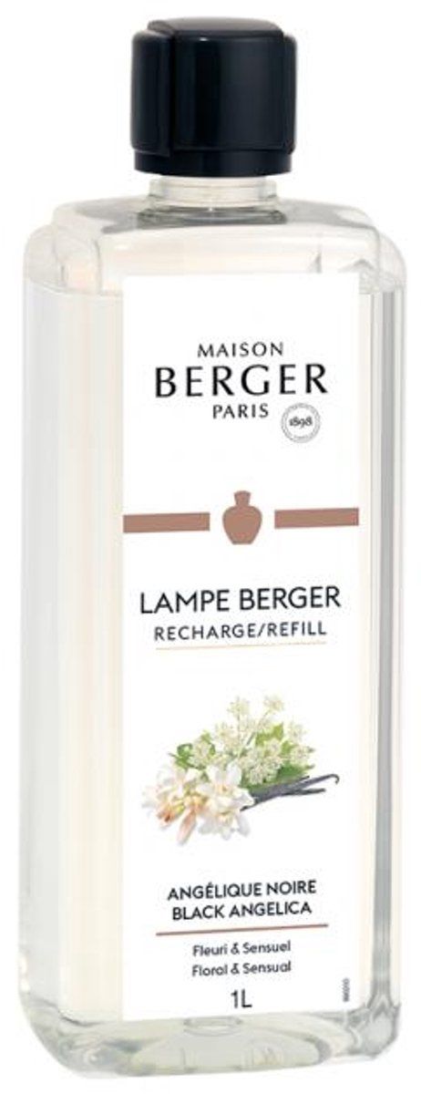 Maison Berger Paris - Lampe Berger - Angelique Noire - Floral & Sensual - navulling - 1000 ml