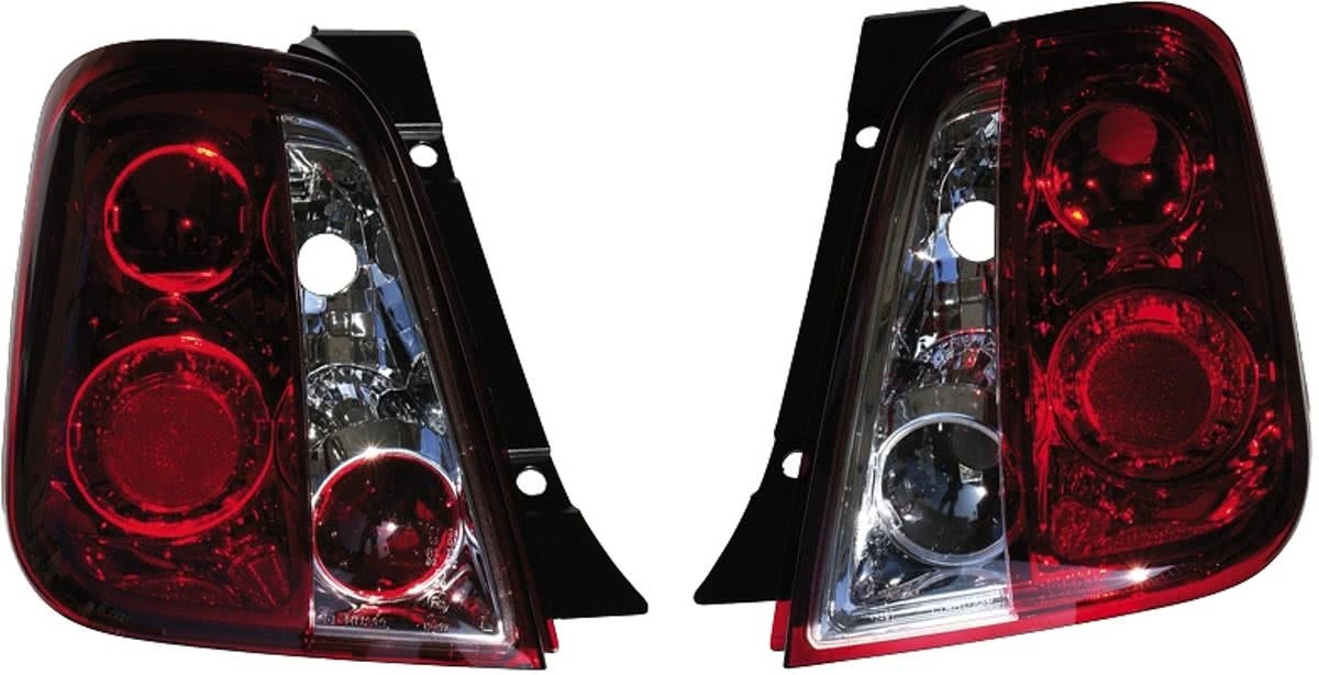 AutoStyle Set Achterlichten Fiat 500 2007- - Rood/Helder