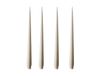 ester & erik Bougie Lot de 4 lin mat gris, 32 cm