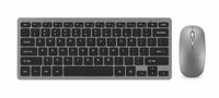 APO Electronics® AirKeys S1 - Draadloos Toetsenbord en Muis Set - Bluetooth + USB - Grijs