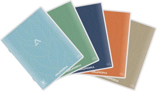 Aurora Writing 60 Kladschrift - 200 Bladzijden - Gelijnd - 10 Stuks