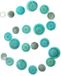 Boltze Home - Capiz guirlande Gus - L180cm - Woonslinger - Aqua blauw - Schelpen