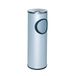 OFITURIA® Asbak staande en wandafvalemmer voor buiten, metallic, 24 liter, kleur zilver, deksel van roestvrij staal