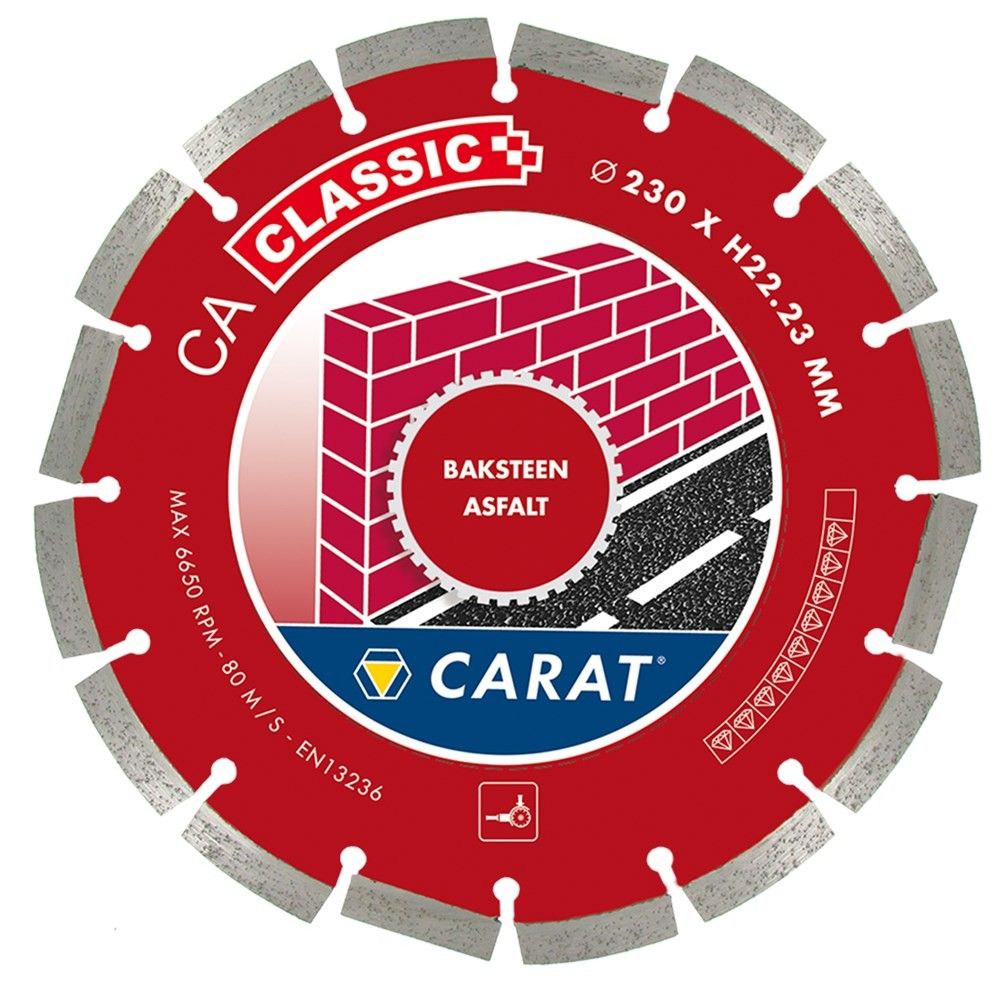 Carat diamantzaag baksteen ø125x22 23mm ca classic