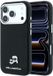 Karl Lagerfeld - Grained Leather KC Heads MagSafe (KLHMP18X6PSKCHLK) - iPhone 18 Pro Max / iPhone 17 Pro Max - Noir
